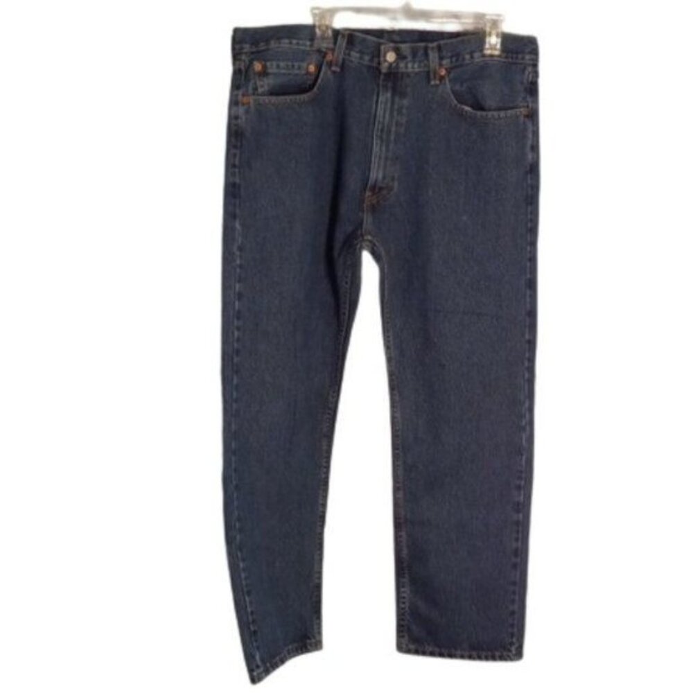 Levis 505 Size 38x29 Mens Regular Fit Straight Leg Jeans Blue Denim Classic 2018
